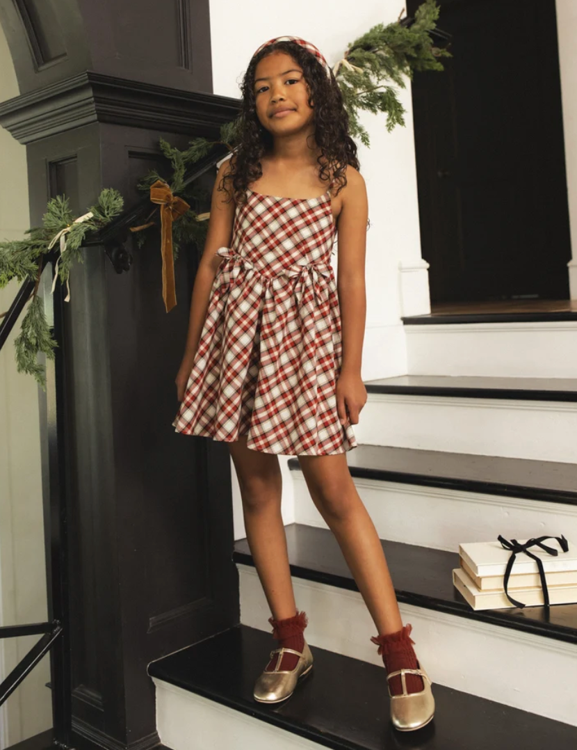 Betsey Dress- Holiday Tartan