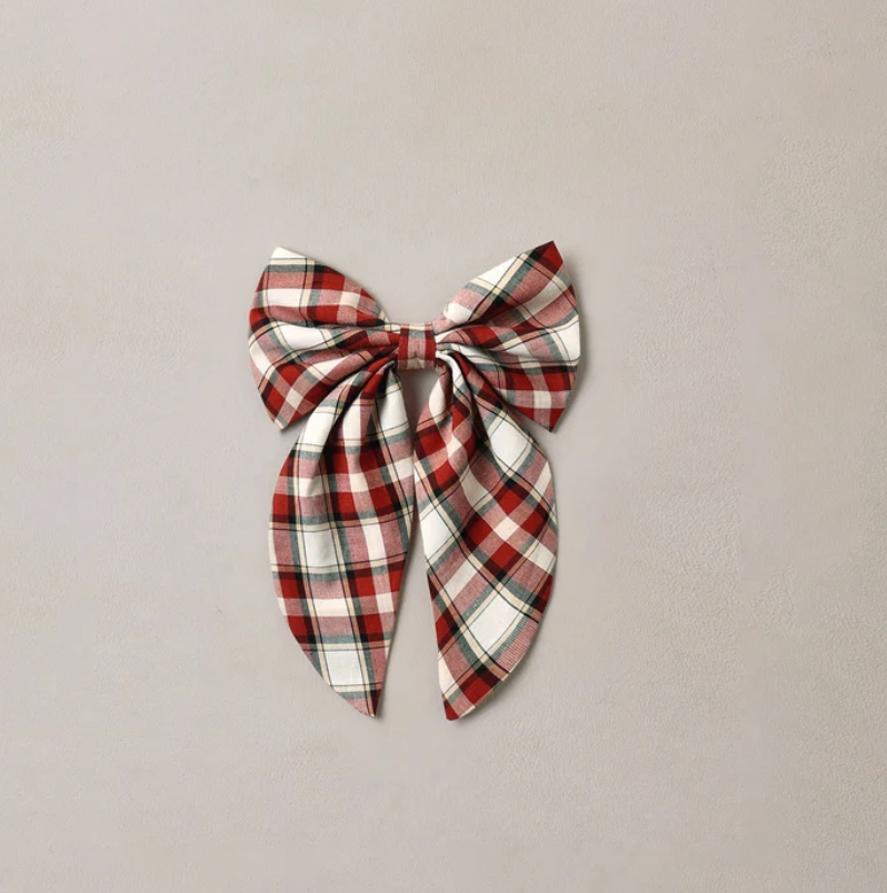 Everly Bow Holiday Tartan