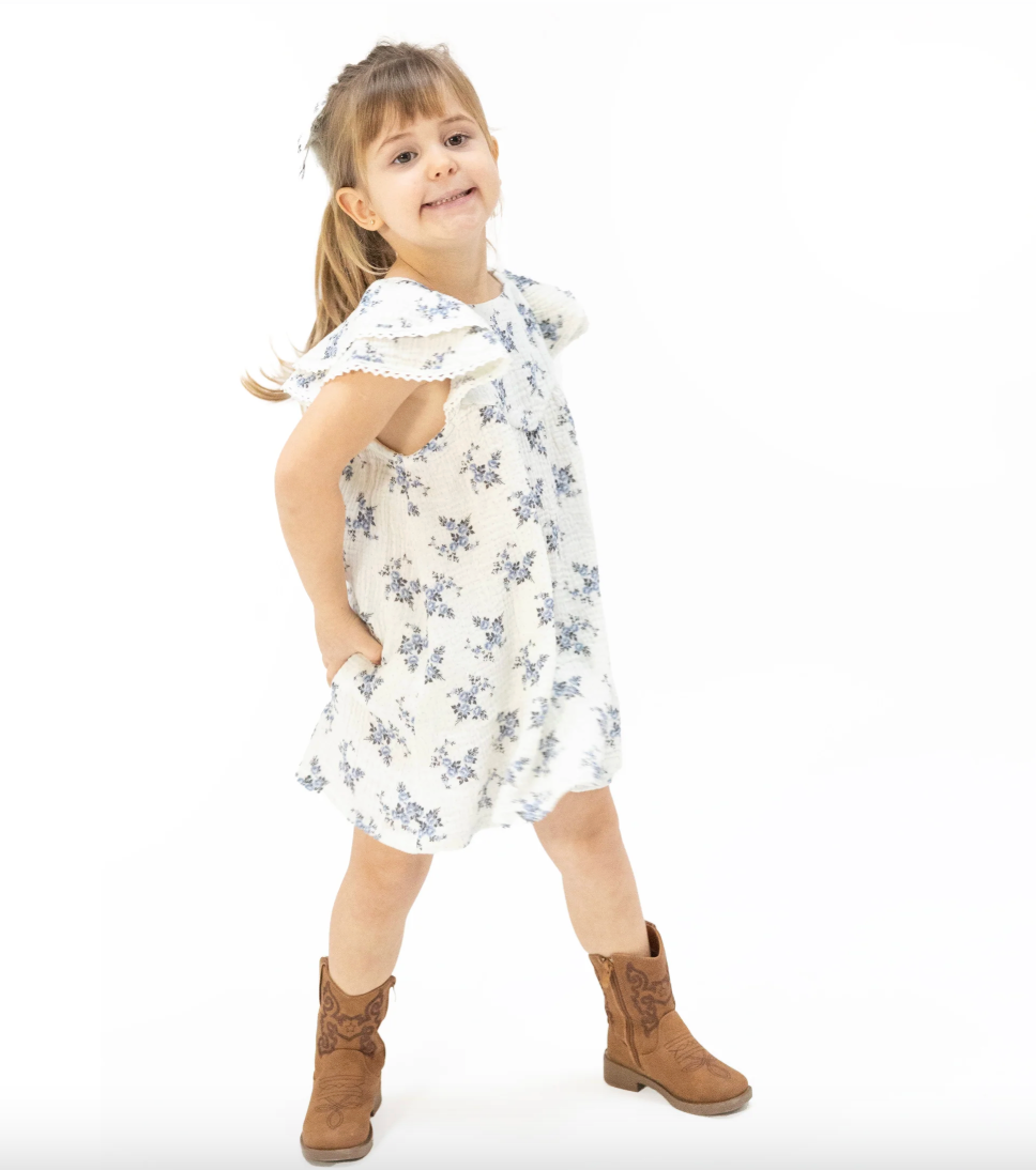 Belle Rosette Dot Dress Set