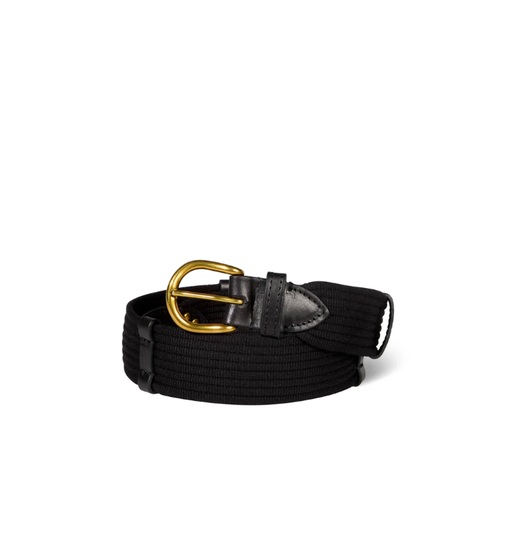 Jerome Dreyfuss Leather and Fabric Belt