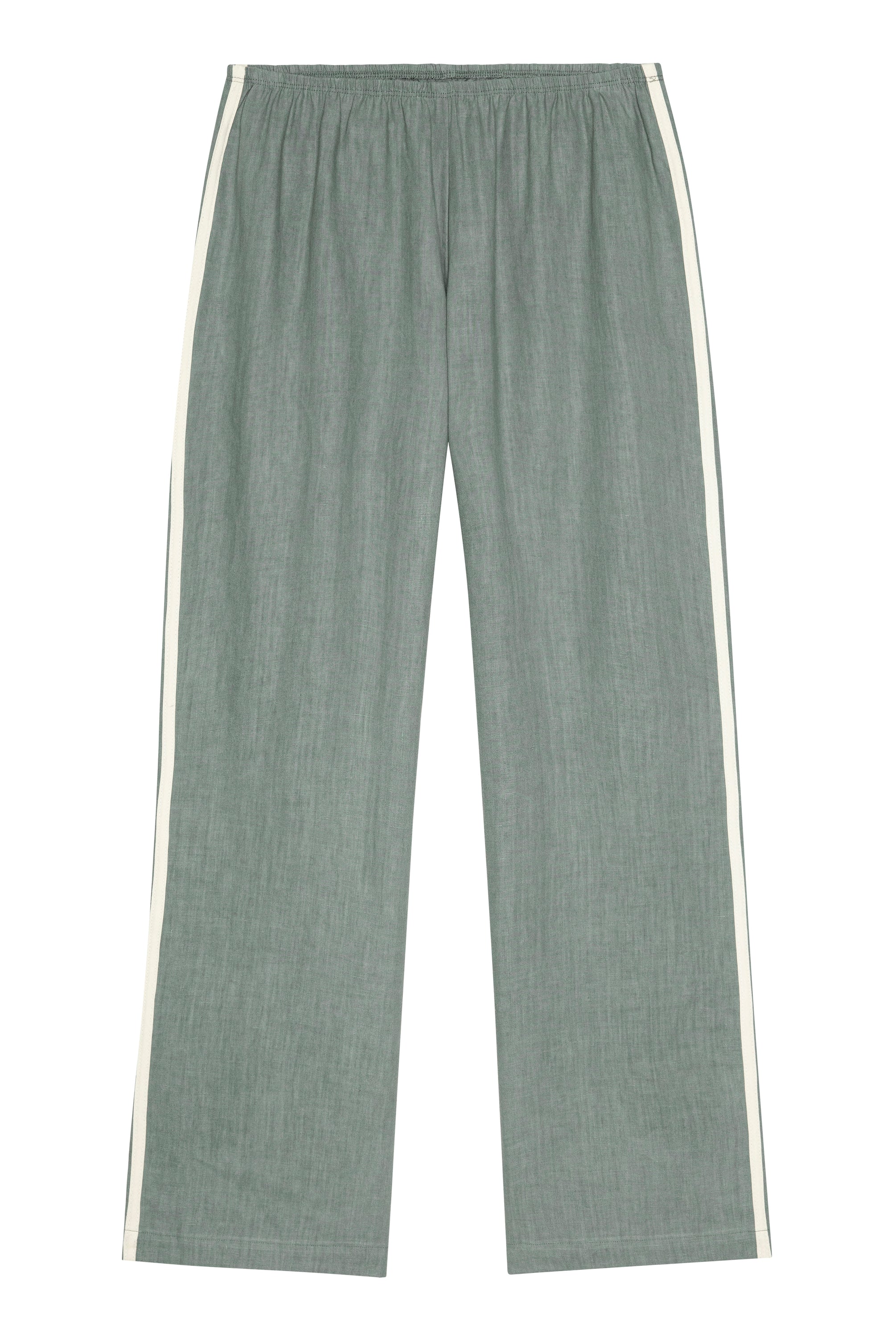 The Linen Crop Racer Stripe Pant