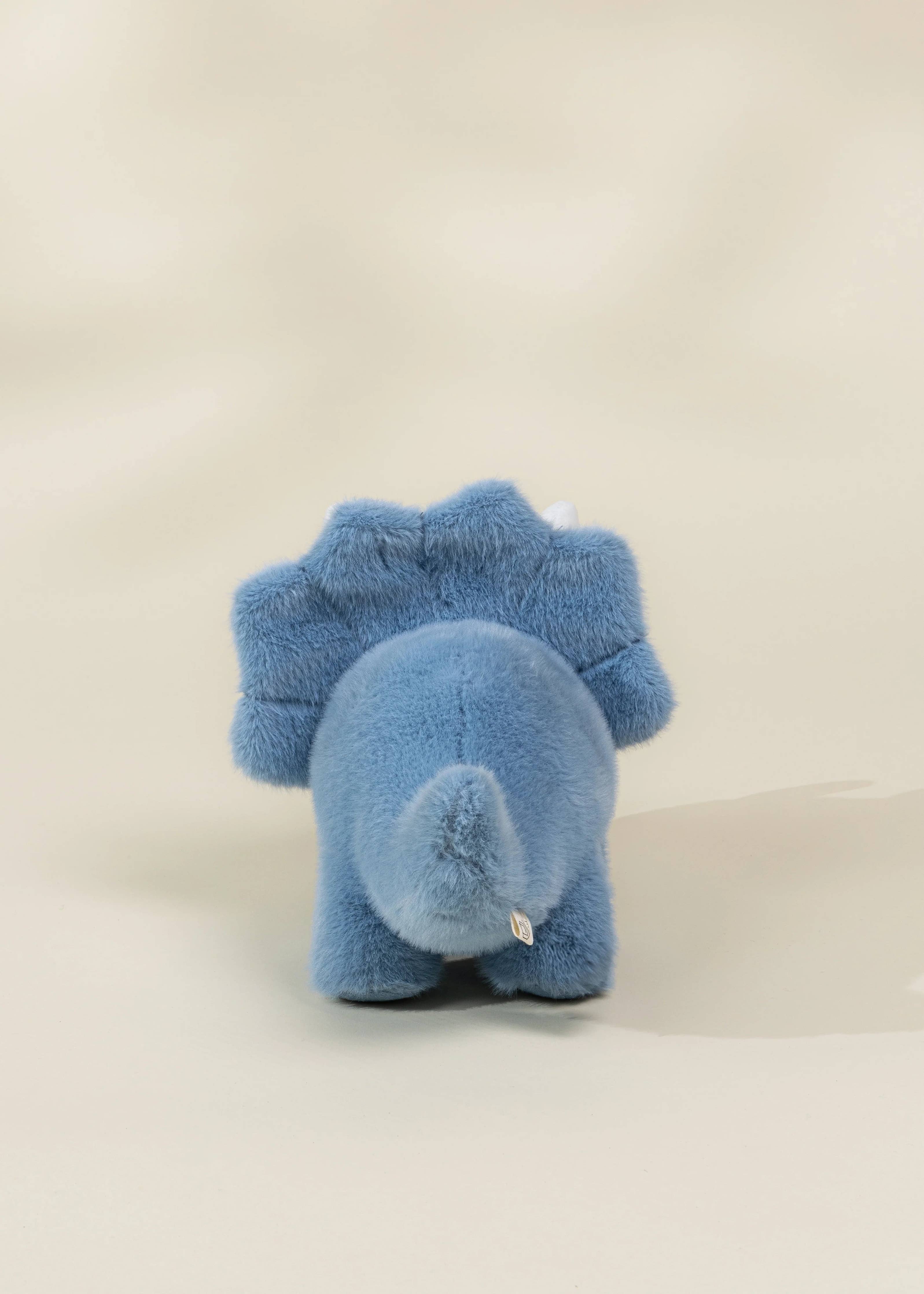 Dino Plush Toy - Blue Triceratop