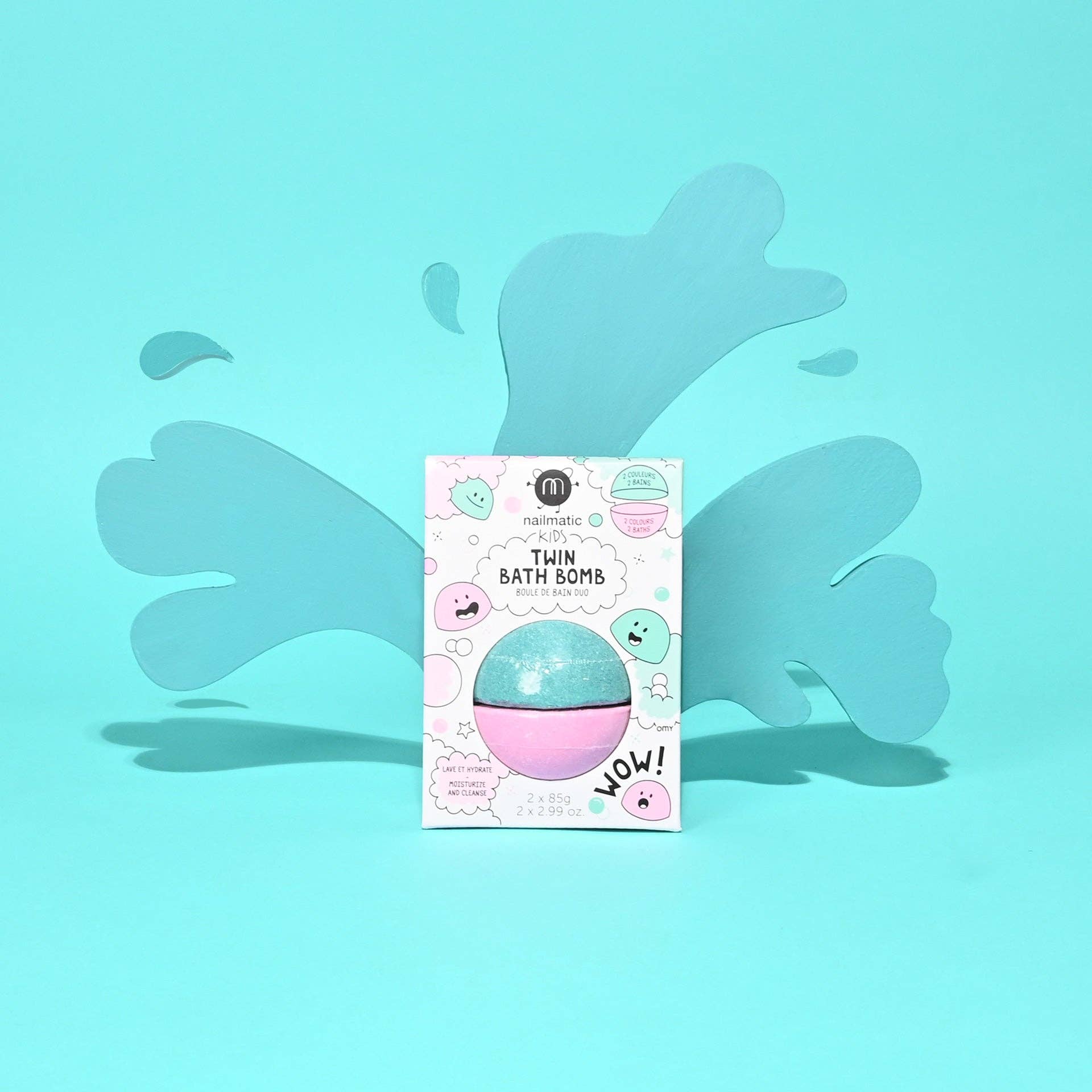 Twin Bath Bomb Pink/Green