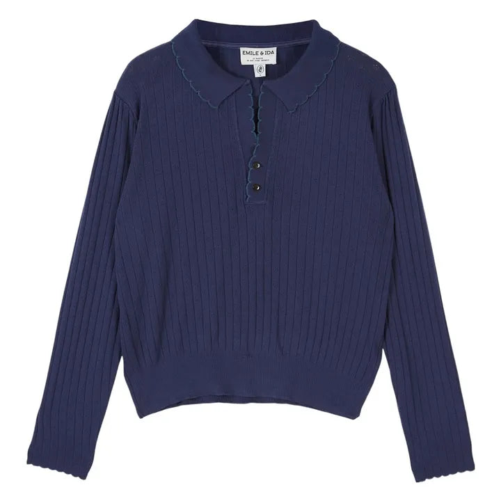 Pointelle Polo