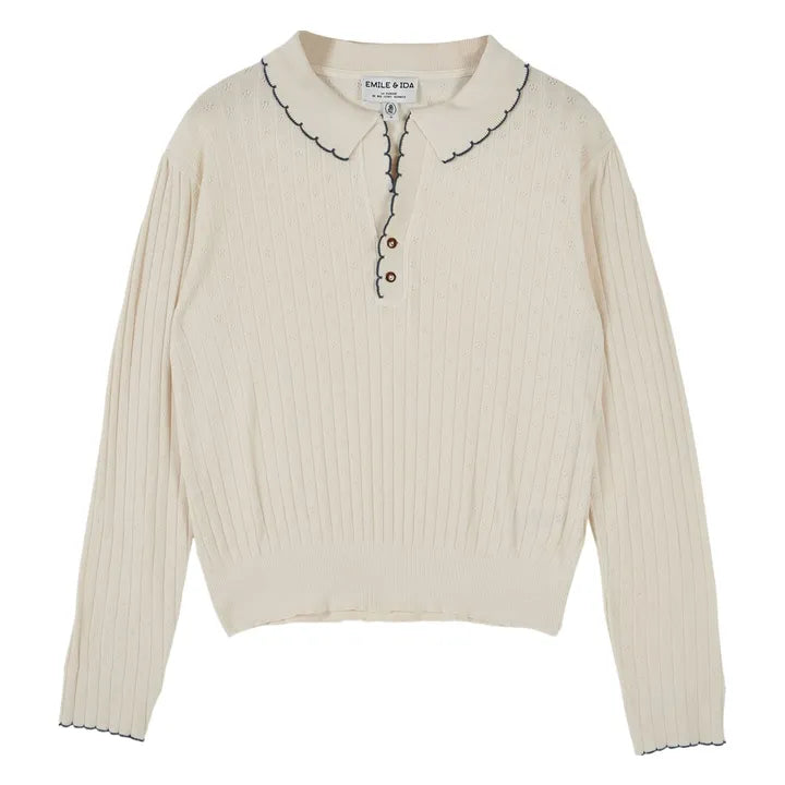 Pointelle Polo