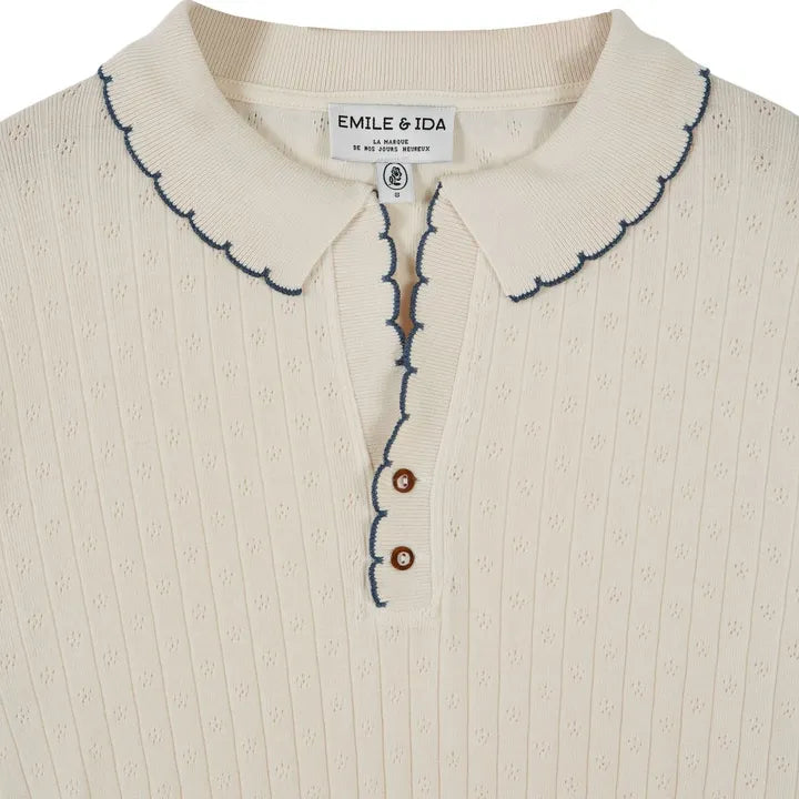 Pointelle Polo