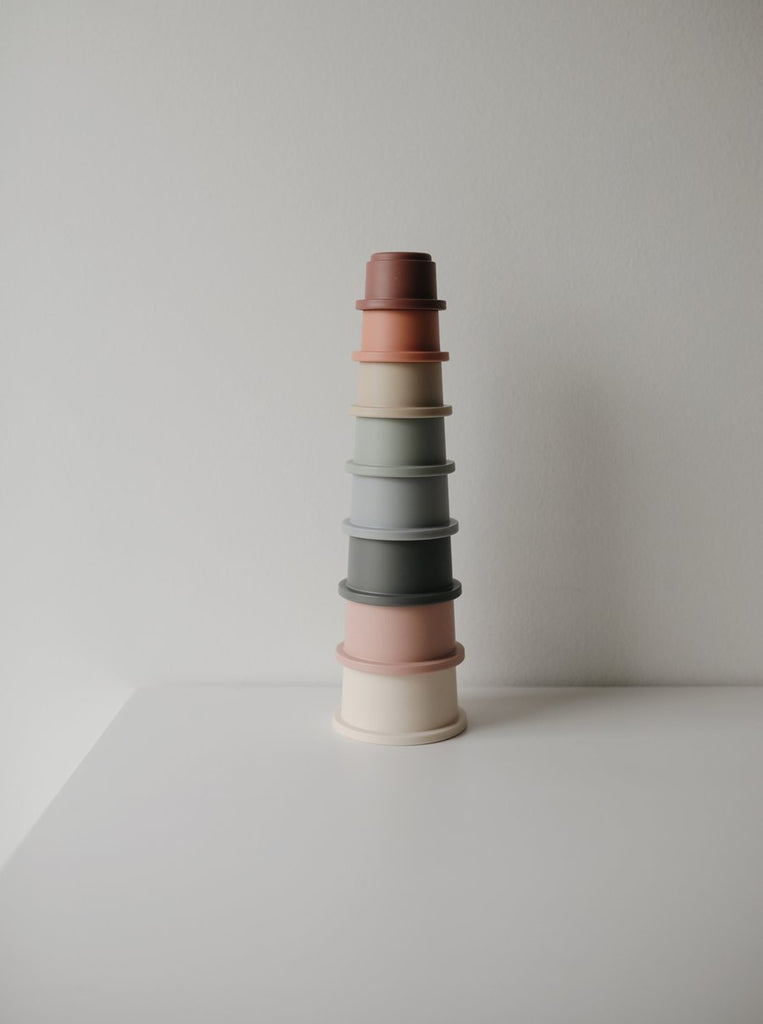 Stacking Tower Toy - Muted Tones