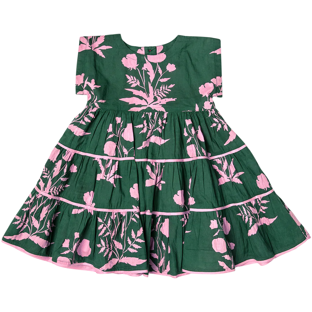 Girls Peachy Dress - Hunter Botanical